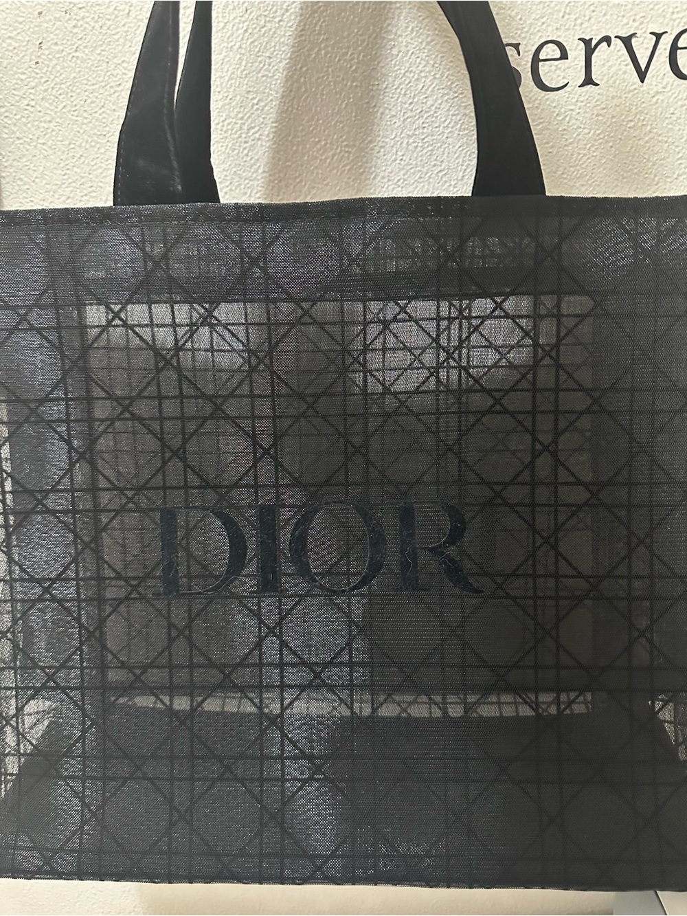 CD Black Mesh Tote Bag GWP - Picture 3 of 4